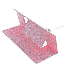 (pink) Justerbart sammenleggbart bærbart nettbrettstativ