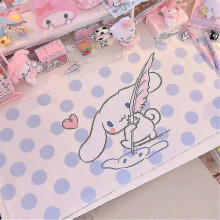(31) Tappetino per mouse in PVC impermeabile, antimacchia e antiscivolo con motivo Sanrio Mymelody Kuromi Cinnamoroll.