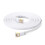 (White, 20m) Cat 7 Ethernet Cable 32AWG Oxygen-Free Copper 10Gbps High Speed 1