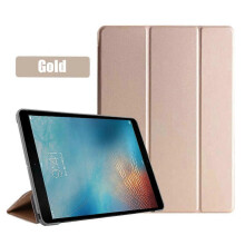 (Silk Gold, iPad Pro 9.7) iPad Pro 9.7 Case PU Leather Stand Auto Sleep Smart Cover for 2016 A1673 A1674