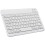 (10 inch White) Ultra-Slim Rechargeable Wireless Bluetooth Keyboard 1