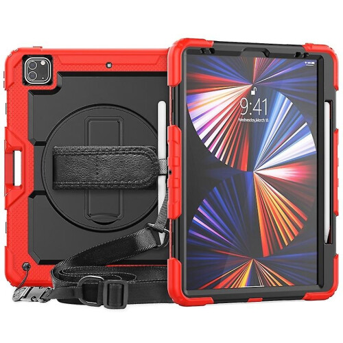 (Red) Protective Case for iPad Pro 12.9 2022/2021/2020/2018