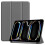 (Multicolor, Grey) For iPad Pro 11 (2024) PC+PU Auto Wake Sleep Case with Tri-fold Stand - Red 1