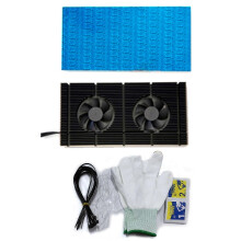(1mm Pad 600) Aluminum GPU Backplate Panel Heatsink + Dual PWM Fan for RTX 3090 3080 3070