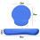 (blue) Memory Foam Mouse Pad with Wrist Rest for Pain Relief Easy Typing 2