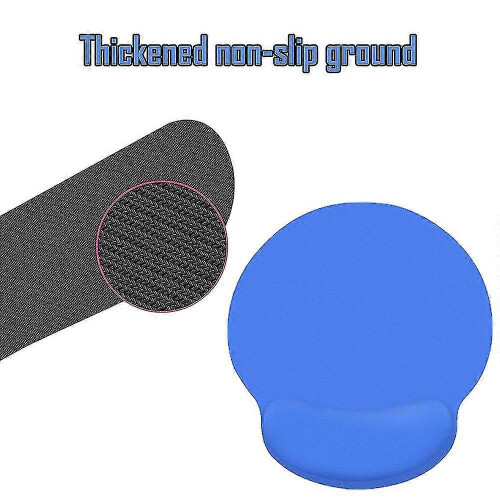 (blue) Memory Foam Mouse Pad with Wrist Rest for Pain Relief Easy Typing 2