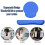 (blue) Memory Foam Mouse Pad with Wrist Rest for Pain Relief Easy Typing 5