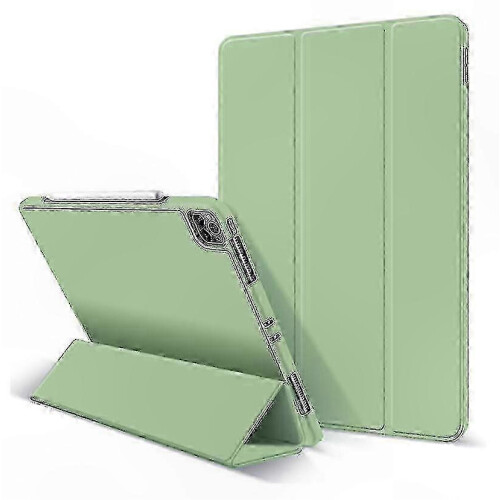 (GREEN) Magnetic Folding Case with Adjustable Stand for 11 Inch Tablets