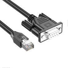 (5m, DB9 female connector) Professional Grade RJ45 to DB9 RS232 Extension Cable for Networking Device Management
