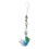 (Green) Artistic Goldfish Chain Pendant Multi Acrylic Craft Accessory for Electronics Purses Blue 1