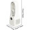 Witte bladloze ventilator, USB Type-C, 6 snelheden, stille koeling 7