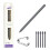 (Grey) Stylet à pression pour Samsung Galaxy Tab S10/S9 (5 embouts, sans logo) 1