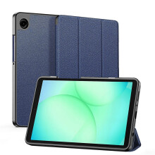(Blue) Samsung Galaxy Tab A9/A11 deksel DUX DUCIS Domo-serien trippelbrettbart stativ PU-skinn