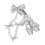 (Gray) Adjustable Lanyard for Phone Camera Small Gadgets Blue Ballet Pearl Decor 1