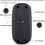 (Black) Wireless Bluetooth Mouse for MacBook iPad Laptop PC with Silent Click 3