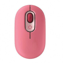 (Pink) Stille bærbar trådløs Bluetooth-mus med 4 knapper for bærbar PC, nettbrett, bærbar PC, kontorbruk