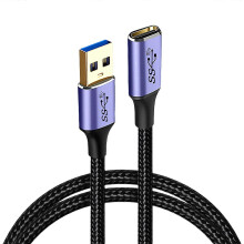 (0.3m) Cavo da USB 3.0 maschio a USB-C femmina da 10/20/30/50/100 cm, 10 Gbps, periferiche per laptop, multicolore.