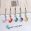 (Green) Artistic Goldfish Chain Pendant Multi Acrylic Craft Accessory for Electronics Purses Blue 4