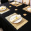 6Pcs Rectangular Woven Table Mat Slip 18x12 Inches Textured Scratch Proof PVC Table Mats, for Kitchen Home Decor Silver 4