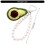 (banana) Multicolor Handmade Crocheted Phone Charm Strap Key Chain Anti-Drop for Electronics Bag 3