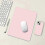(grey, 21X25cm) 2025 Waterproof Leather Anti-Slip Solid Color Mouse Pad 2