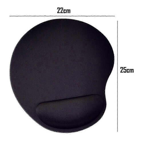 (black) Ergonomic Gel Wrist Rest Mouse Pad Non-Slip PU Base Office Gaming 1