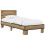 VidaXL vidaXL Bed Frame with Headboard Artisan Oak 80 x 200 cm 1