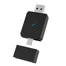 Wireless CarPlay Adapter, Convert Wired to Wireless, Plug& USB A/Type C for Cars That Built-in Wired Car