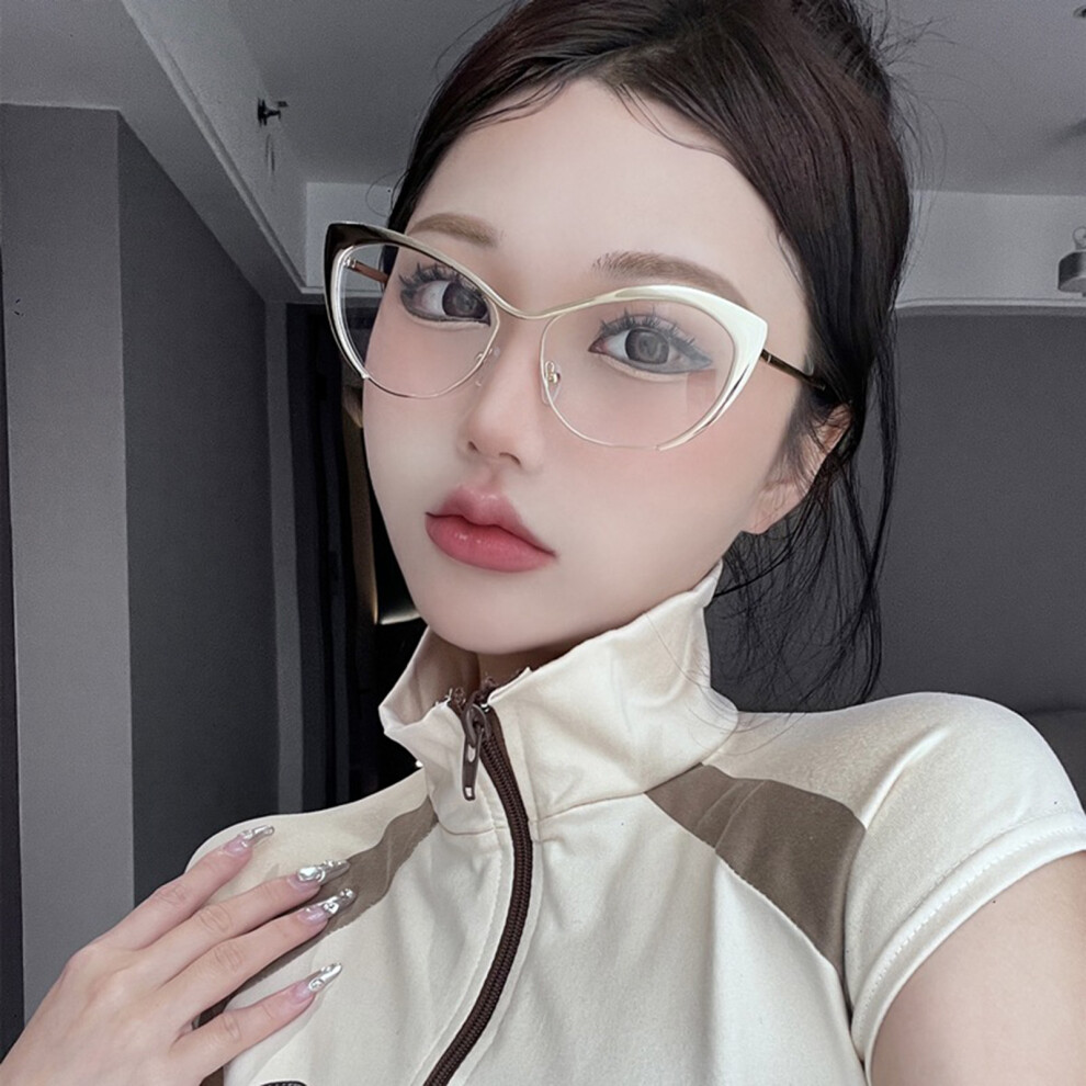 Zhouq-Outdoors (Silver, 0 Degrees) Blue Light Blocking Glasses For Adults & Students