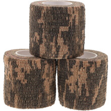 3 role de bandă autoadezivă de camuflaj, elastică, pentru exterior