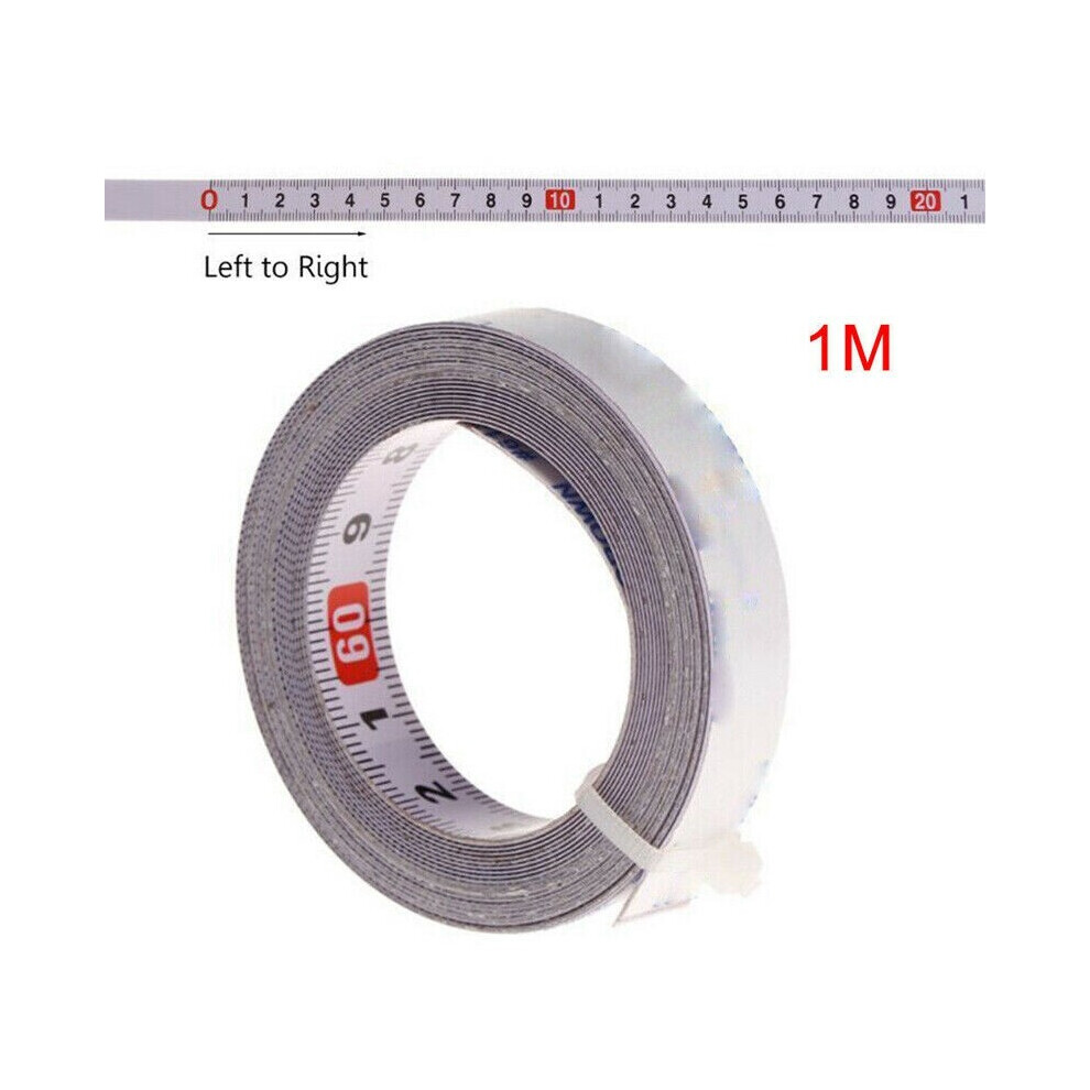 (1M, Forward) Self Adhesive Miter Saw Scale Ruler Tape Measures Metric Rulers Track Tapes 6951617016080