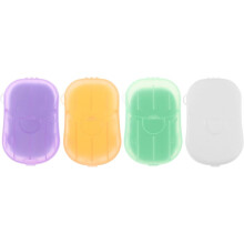 Set de 4 cutii de săpun de călătorie portabile cu lavandă, lapte și artemisia