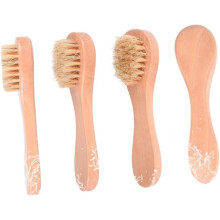 3 bucăți de perii faciale din păr natural de mistreț pentru curățare și masaj