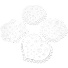 4 buc silicon floare matrițe Nail Art sculptură matrițe argilă polimerică pentru cercei farmecul confecționare DIY