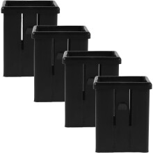 4 buc mâneci pătrate cu tub, design ușor, protecție împotriva impactului, inserții negre din PE pentru echipamente de exerciții