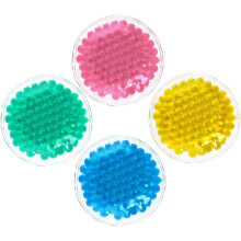 4 buc Mini comprese cu gel, reutilizabile, calde și reci, pentru ochi, față, patru culori vibrante, terapie extinsă portabilă