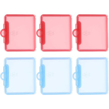 Set organizator de medicamente de călătorie cu 6 bucăți, cutii mici portabile din plastic pentru pastile cu compartimente