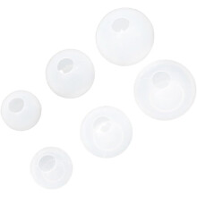 6 buc matrițe silicon DIY pentru pandantive din rășină, fabricare rotundă epoxidică, lustruire oglindă, include