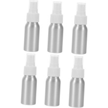 6 buc sticle de pulverizare din aluminiu pentru călătorie, atomizoare portabile cu mâner cu nervuri