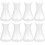 8 baloane conice de laborator din plastic de 50 ml, baloane Erlenmeyer cu gât îngust 1