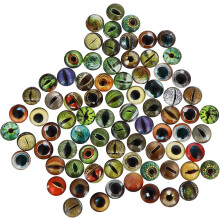 100 buc 20 mm strălucesc în întuneric ochi artificiali de animal cabochons sticlă patch-uri pentru bijuterii DIY accesorii artizanale consumabile