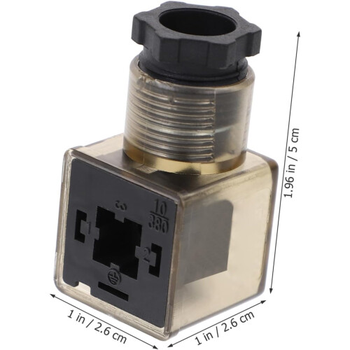 Conector electrovalvă cu 6 dințe, indicator LED pentru bobine electrice fiabile, potrivite 1