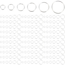 120 buc inele de salt deschise din cupru placate cu argint, bijuterii, conectare inele, colier, brățări, DIY Craft, breloc