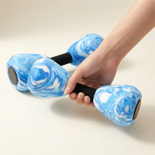 (blue and white) Lightweight Camouflage Dumbbells for Water Fitness