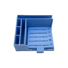 Sticky Note Holder,for 3x3/4x4 Sticky Note Stencil Dispenser with Template,Memo Pad Organizer