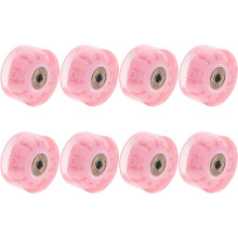 8 roți cu role pe rând dublu, cu lumini LED și rulmenți