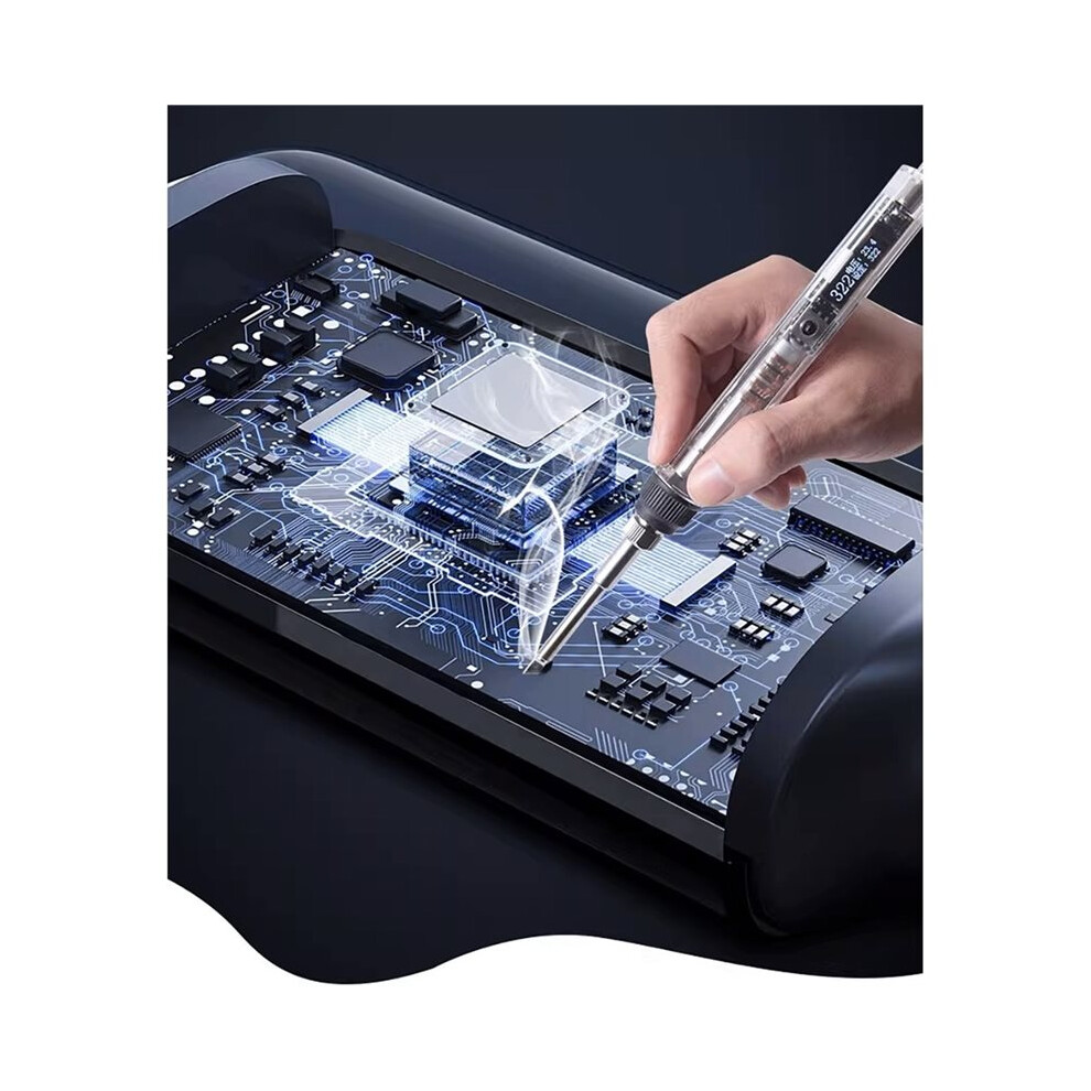 T12 Oled Electric Soldering Iron Adjustable Temperature Portable Solder Welding Station Tip Tool C:c4 6031441583634
