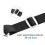 2 PCS Adjustable Heavy Duty Bimini Top Straps, Marine Grade Double Snap Hook Strap+ Pad Eye Straps, 33"-60" 3