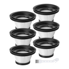 Paquete de 6 Filtros HEPA de Repuesto para Aspiradoras Compactas Inalámbricas VCS63-C10 / VCS63-C10 PRO, Lavables y Reutilizables
