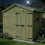 6 x 8 Apex Shed Tanalised (Double Door, With Windows) 3